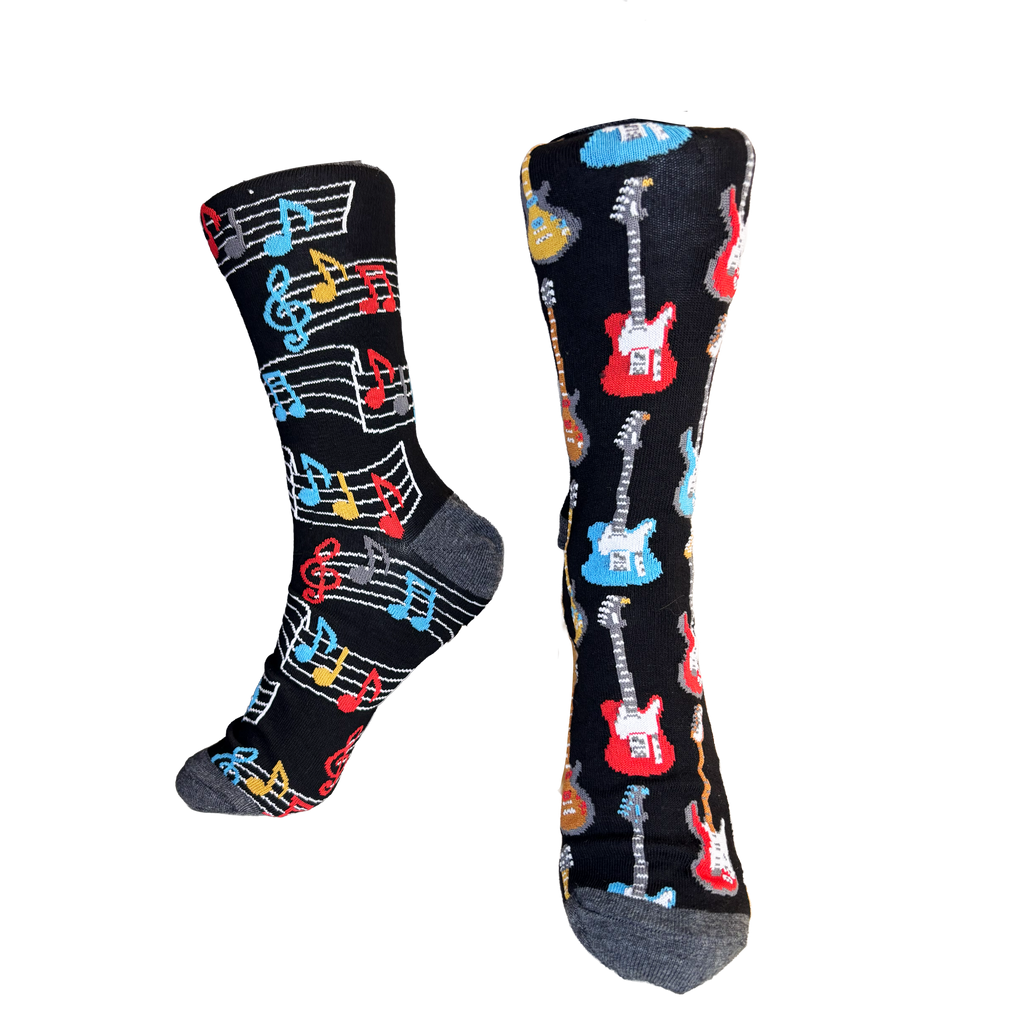 Calcetines Largos Asimétricos de Guitarras Eléctricas