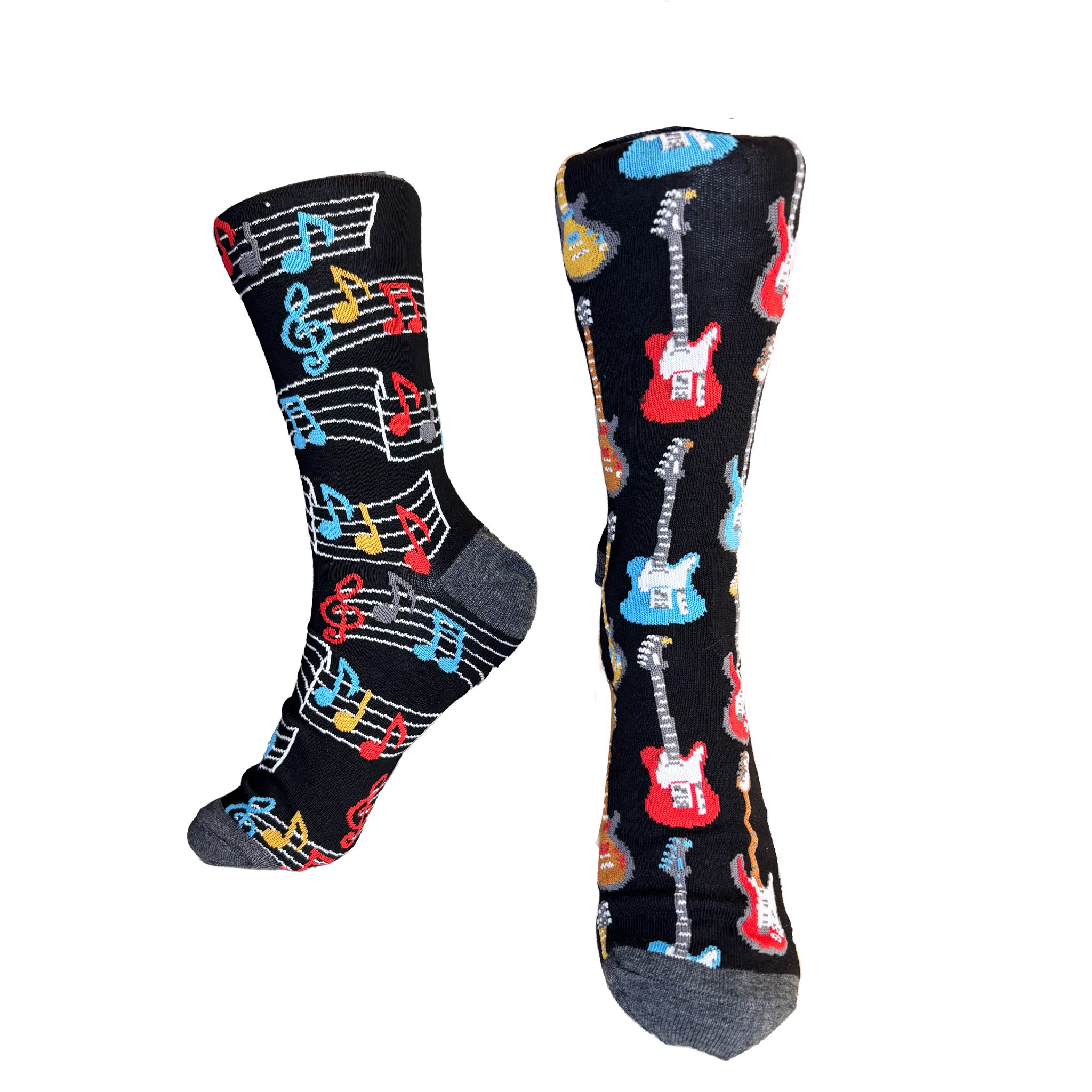 Calcetines Largos Asimétricos de Guitarras Eléctricas