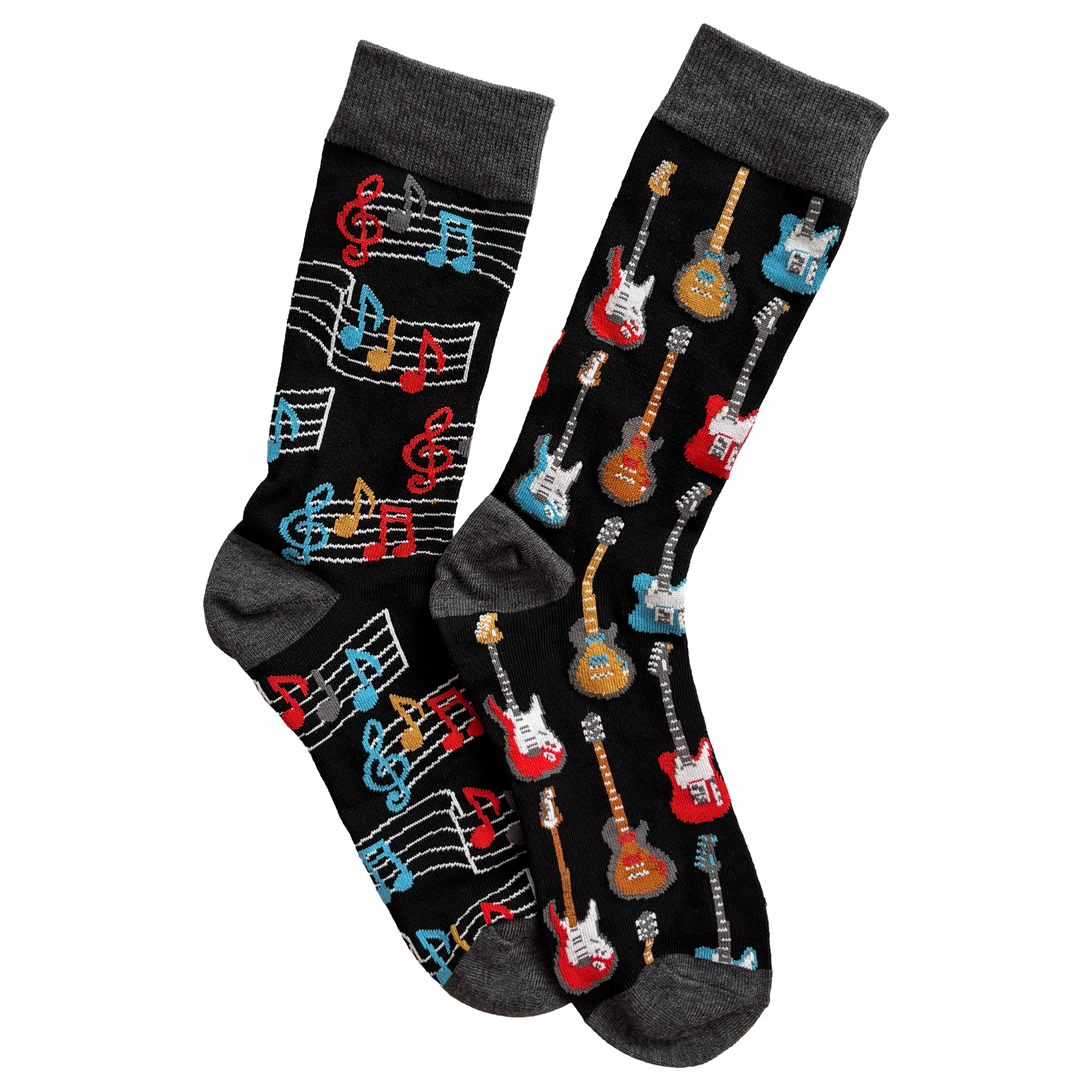 Calcetines Largos Asimétricos de Guitarras Eléctricas