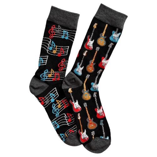 Calcetines Largos Asimétricos de Guitarras Eléctricas