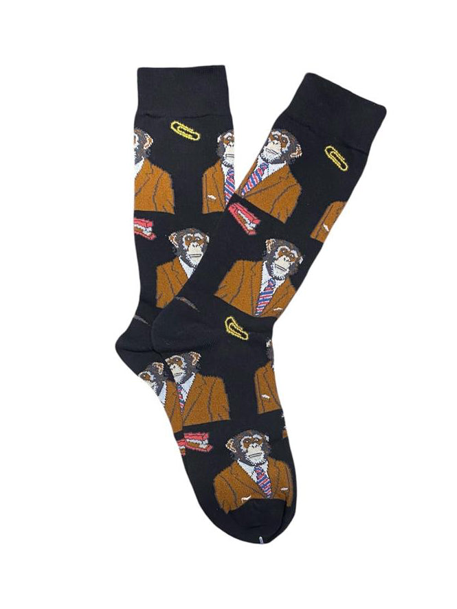 Calcetines Largos Mono Con Corbata