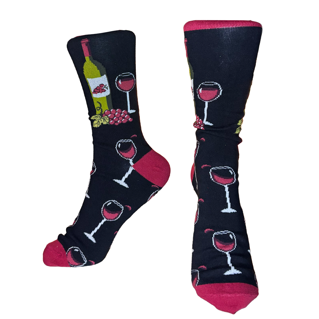 Calcetines Largos de Vino Tinto