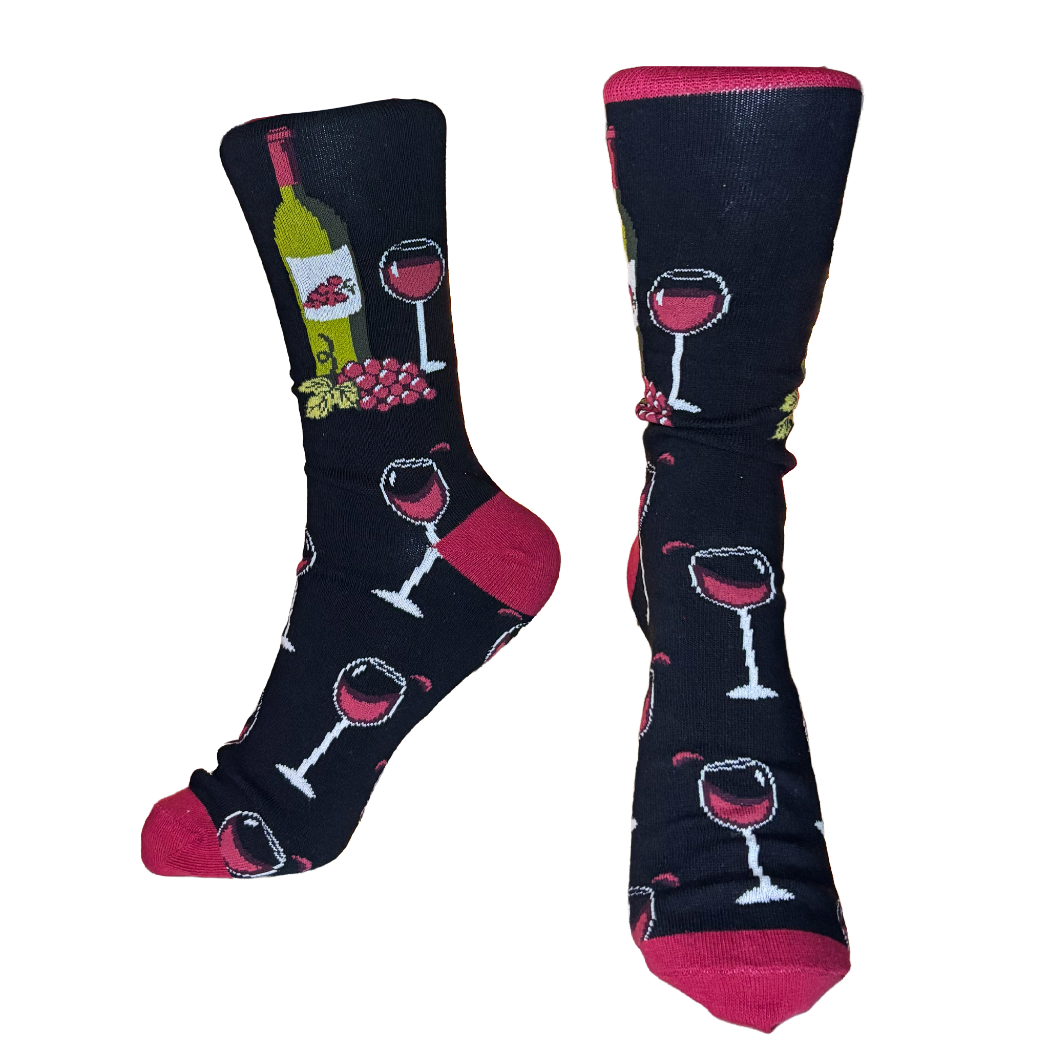 Calcetines Largos de Vino Tinto