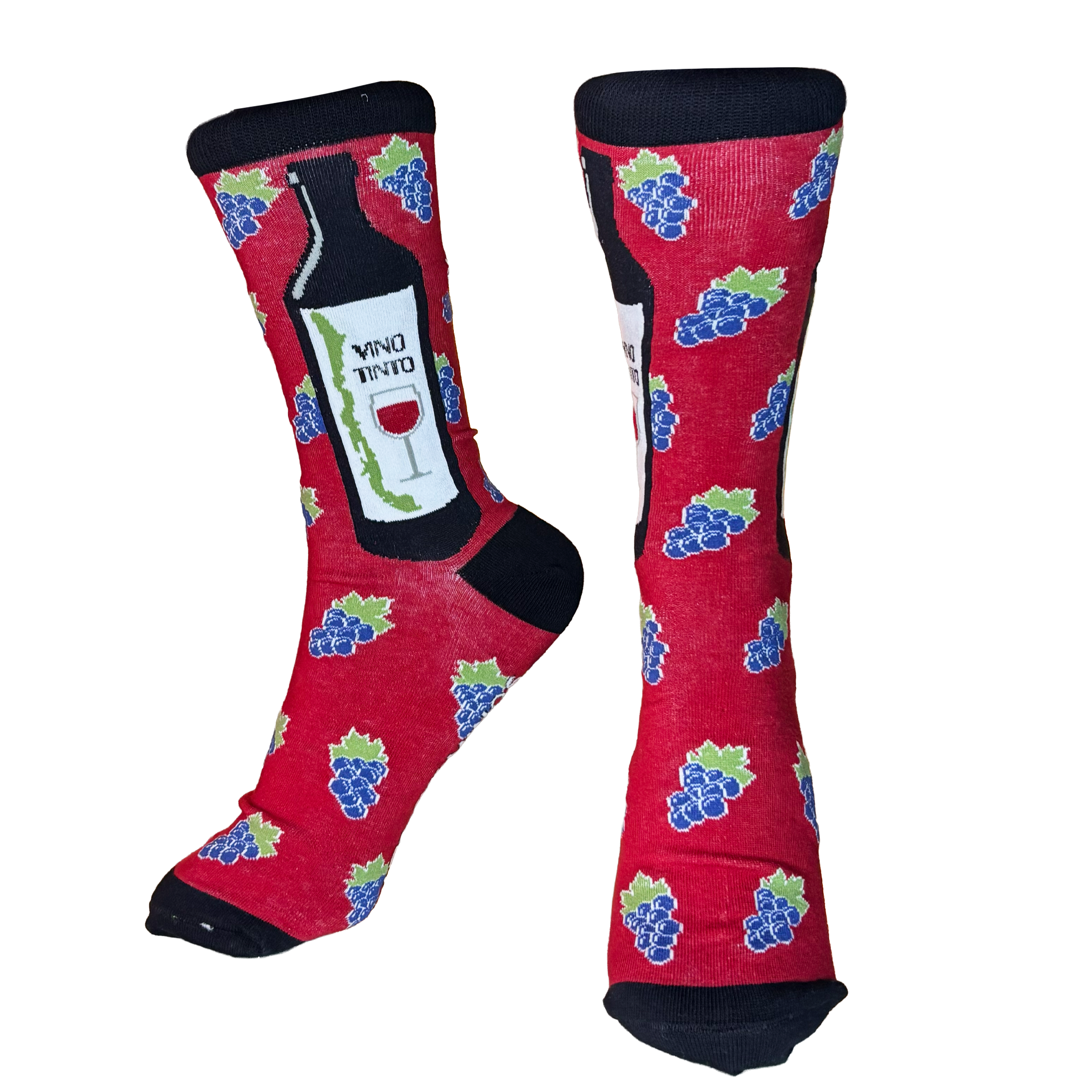 Calcetines Largos de Vino Tinto