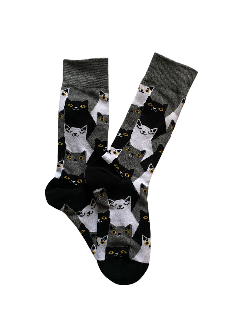 Calcetines de Gatos Geométricos