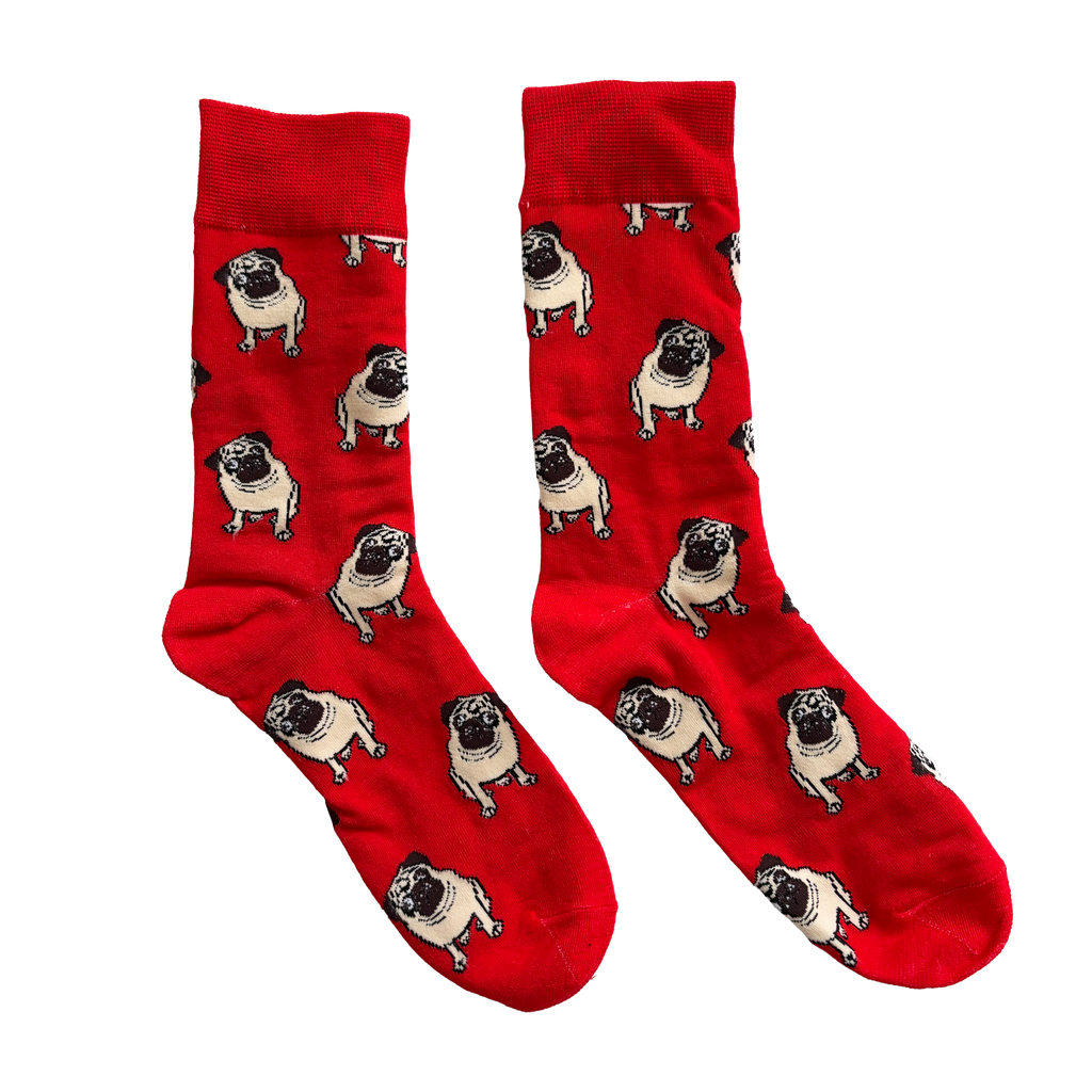 Calcetines Largos de Perros Pug