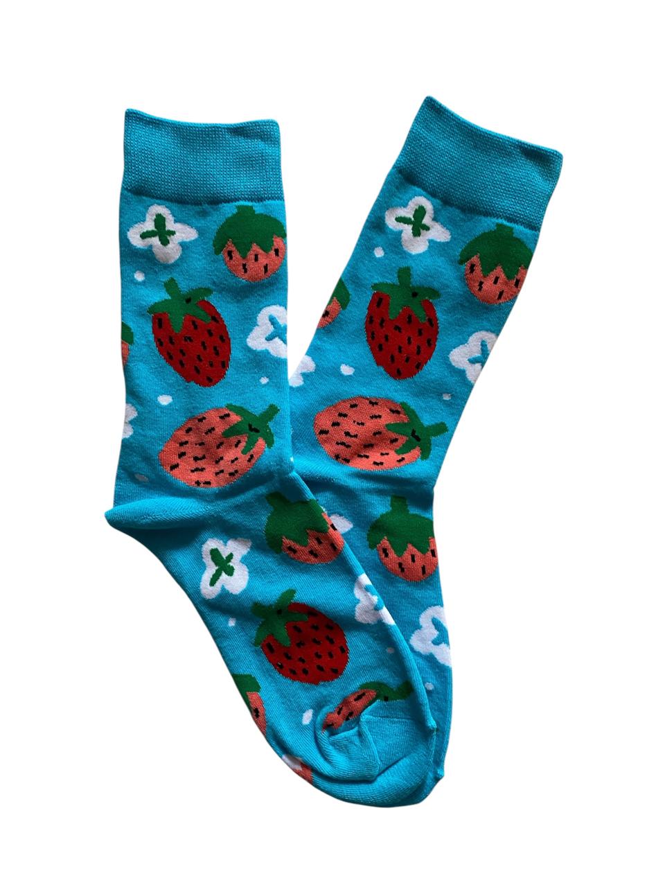 Calcetines Largos de Frutillas